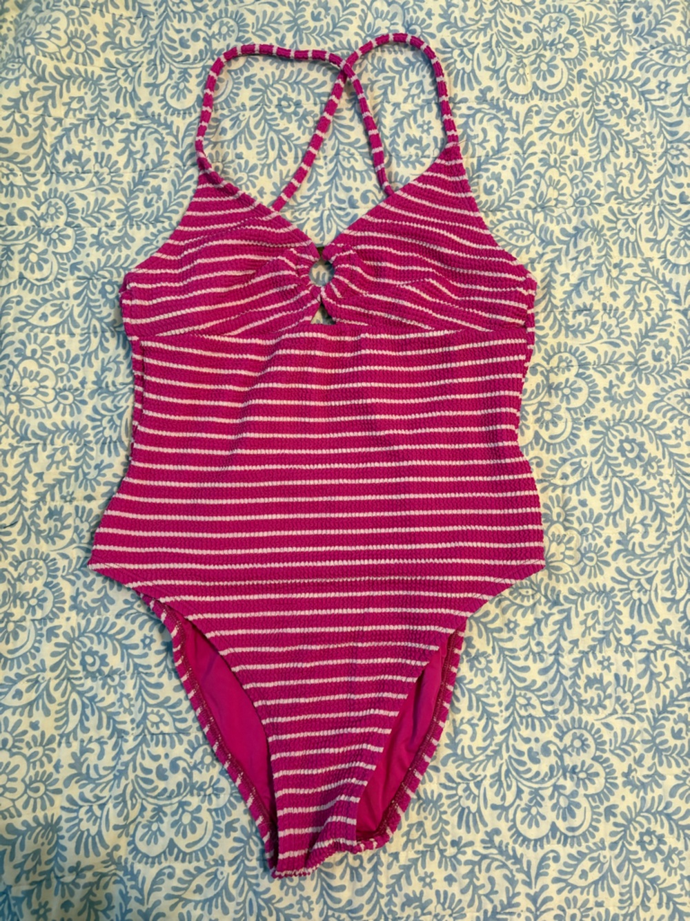 Lucky Brand Hot Pink Swimwear Top